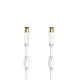 Hama 00205247 cable coaxial 3 m Blanco