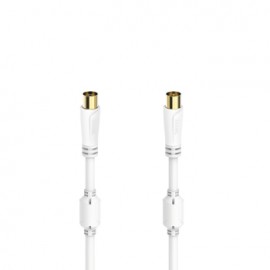 Hama 00205247 cable coaxial 3 m Blanco