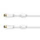 Hama 00205247 cable coaxial 3 m Blanco