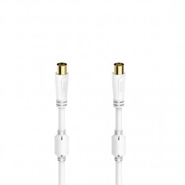 Hama 00205246 cable coaxial 1,5 m Blanco