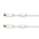 Hama 00205246 cable coaxial 1,5 m Blanco