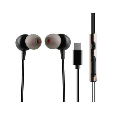 Muvit M1C Auriculares Alámbrico Dentro de oído Llamadas/Música USB Tipo C Negro