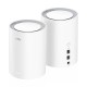 Cudy M1800 2-pack Doble banda (2,4 GHz / 5 GHz) Wi-Fi 6 (802.11ax) Blanco 1 Interno