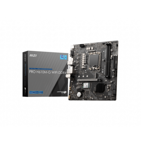MSI PRO H610M-G WIFI DDR4 placa base Intel H610 LGA 1700 micro ATX