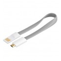 WENTRONIC CABLE USB A MICRO-USB 0.20M GRIS MAGNETICO GOOBAY 95909