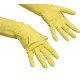 Vileda 101018 guante de seguridad Guantes de jardinero Amarillo Algodón, Látex