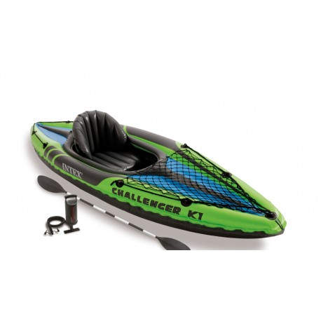 Intex K1 1 personas(s) Negro, Verde Cloruro de polivinilo (PVC) Kayak inflable