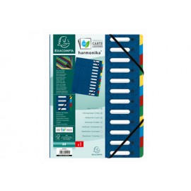 Exacompta 55122E carpeta Cartón Azul, Multicolor A4