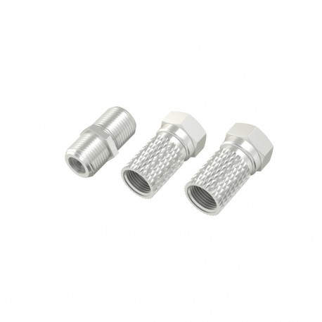 Hama 00205203 conector coaxial Tipo F 3 pieza(s)