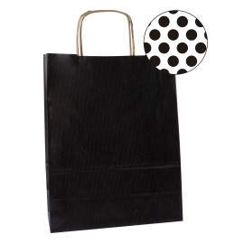 APLI 101841 bolsa de papel Negro