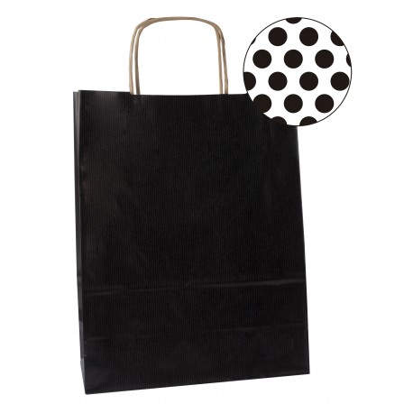 APLI 101841 bolsa de papel Negro