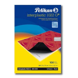 Pelikan Interplastic 1022G papel de carbón 100 hojas A4