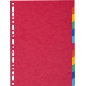 Exacompta 1412E divisor Cartón Multicolor 12 pieza(s)