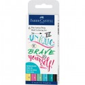 Faber-Castell 267116 pluma fuente Negro, Verde, Rosa, Turquesa, Amarillo 6 pieza(s)