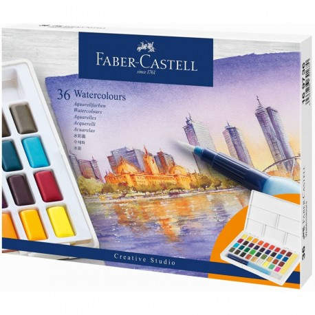 Faber-Castell 169736 pintura a base de agua Multi Paleta 36 pieza(s)