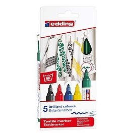 Edding 4500 marcador 5 pieza(s) Punta de pincel Multicolor
