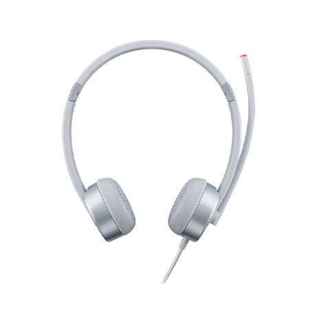 Lenovo 100 Auriculares Alámbrico Diadema Oficina/Centro de llamadas Plata