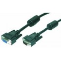CABLE VGA M-H 5M HD DB15 EXTENSOR LOGILINK NEGRO