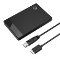 Ewent EW7049 caja para disco duro externo Carcasa de disco duro/SSD Negro 2.5''