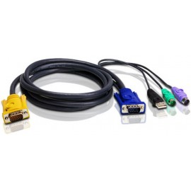 Aten 2L-5303UP cable para video, teclado y ratón (kvm) Negro 3 m