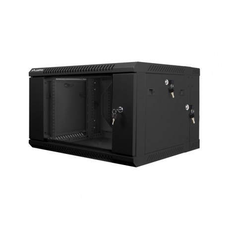 Lanberg WF02-6606-10B armario rack 6U Bastidor de pared Negro
