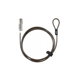 CABLE LOCK DE SEGURIDAD TIPO NANO CON COMBINACION PARA PORTATILES 1.5M GRIS TOOQ