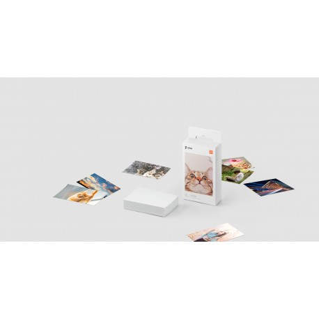 Xiaomi Pack 20 unidades papel fotografico para Mi Portable Photo Printer 313 x 400 DPI 2'' x 3'' (5x7.6 cm) - tej4019gl