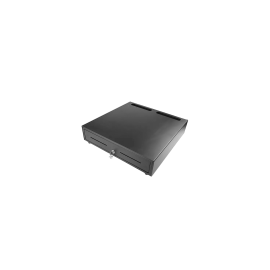 CAJON PORTAMONEDAS MUSTEK 460X465 MM 5 BILL/8 MON RJ12 MICROSWITCH NEGRO