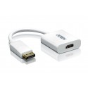 Aten DisplayPort/HDMI DisplayPort Male HDMI Type A female Blanco