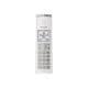 Panasonic KX-TGK212SP Teléfono DECT Identificador de llamadas Plata, Blanco