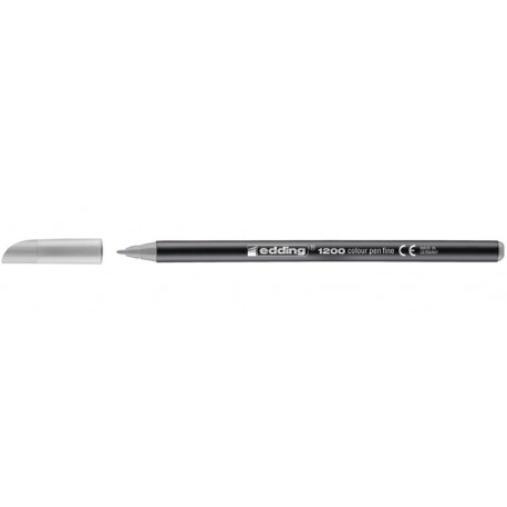 Edding 1200 rotulador Fino Gris, Plata 1 pieza(s)