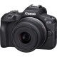 Canon EOS R100 + RF-S 18-45mm F4.5-6.3 IS STM + RF-S 55-200mm F5-7.1 IS STM Kit MILC 24,1 MP CMOS 6000 x 4000 Pixeles Negro