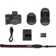 Canon EOS R100 + RF-S 18-45mm F4.5-6.3 IS STM + RF-S 55-200mm F5-7.1 IS STM Kit MILC 24,1 MP CMOS 6000 x 4000 Pixeles Negro