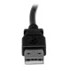 Cable Adaptador USB 2m para Impresora Acodado - 1x USB A Macho - 1x USB B Macho en Ángulo Izquierdo USBAB2ML