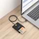 AISENS Lector de Tarjeta Inteligente DNI USB-C, Negro