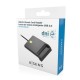 AISENS Lector de Tarjeta Inteligente DNI USB-C, Negro