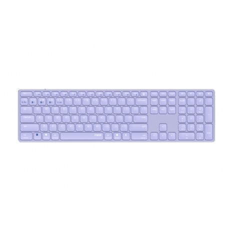 Rapoo E9800M teclado Bluetooth QWERTY Púrpura