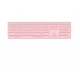 Rapoo E9800M teclado Bluetooth QWERTY Rosa