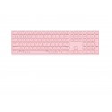 Rapoo E9800M teclado Bluetooth QWERTY Rosa