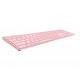 Rapoo E9800M teclado Bluetooth QWERTY Rosa