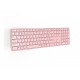 Rapoo E9800M teclado Bluetooth QWERTY Rosa