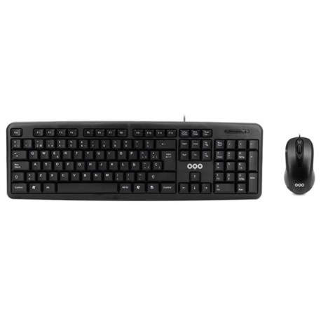 OQO OQO-TR001-U teclado Ratón incluido USB QWERTY Español Negro