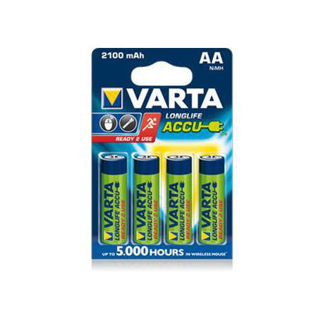 Varta Longlife Accus AA 2100 mAh, 4-Pack 56706 101 404