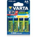 Varta Longlife Accus AA 2100 mAh, 4-Pack 56706 101 404
