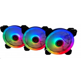 TALIUS TAL-KIT03-BLK sistema de refrigeración para ordenador Carcasa del ordenador Refrigerador de aire 12 cm Negro