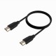 AISENS Cable HDMI V2.0 Premium Alta Velocidad / Hec 4K@60Hz 18Gbps, A/M-A/M, Negro, 1.0m