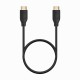 AISENS Cable HDMI V2.0 Premium Alta Velocidad / Hec 4K@60Hz 18Gbps, A/M-A/M, Negro, 0.5m