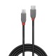 Lindy 36892 cable USB 2 m USB 2.0 USB C Micro-USB B Negro, Gris