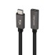 Nanocable Cable Prolongador USB-C 3.2 Gen2x2 20Gbps 3A, 4K/60Hz, USB-C/M-USB-C/H, Negro, 2 m