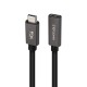 Nanocable Cable Prolongador USB-C 3.2 Gen2x2 20Gbps 3A, 4K/60Hz, USB-C/M-USB-C/H, Negro, 1.5 m